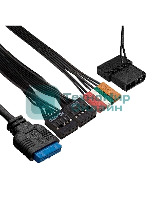 Компьютерный корпус Minitower ExeGate mEVO-9301-NPX400 (mATX, БП 400NPX с вент. 12см, с окном, 2хUSB+1хUSB 3.0, HD аудио, черный, с RGb подсветкой)