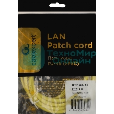 Патч-корд Premier PP12-2M/Y 1000Gbит/с UTP 4 пары cat.5e CCA molded 2м желтый RJ-45 (m)-RJ-45 (m)