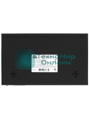 Коммутатор GIGALINK GL-SW-G005-04P(BT) - неуправляемый, 4 PoE (802.3af/at/BT) порта 10/100/1000 Мбит/с (1 порт до 60Вт, 3-4 порт до 250м cat6), 2 SFP порта 1000 Мбит/с, 120Вт