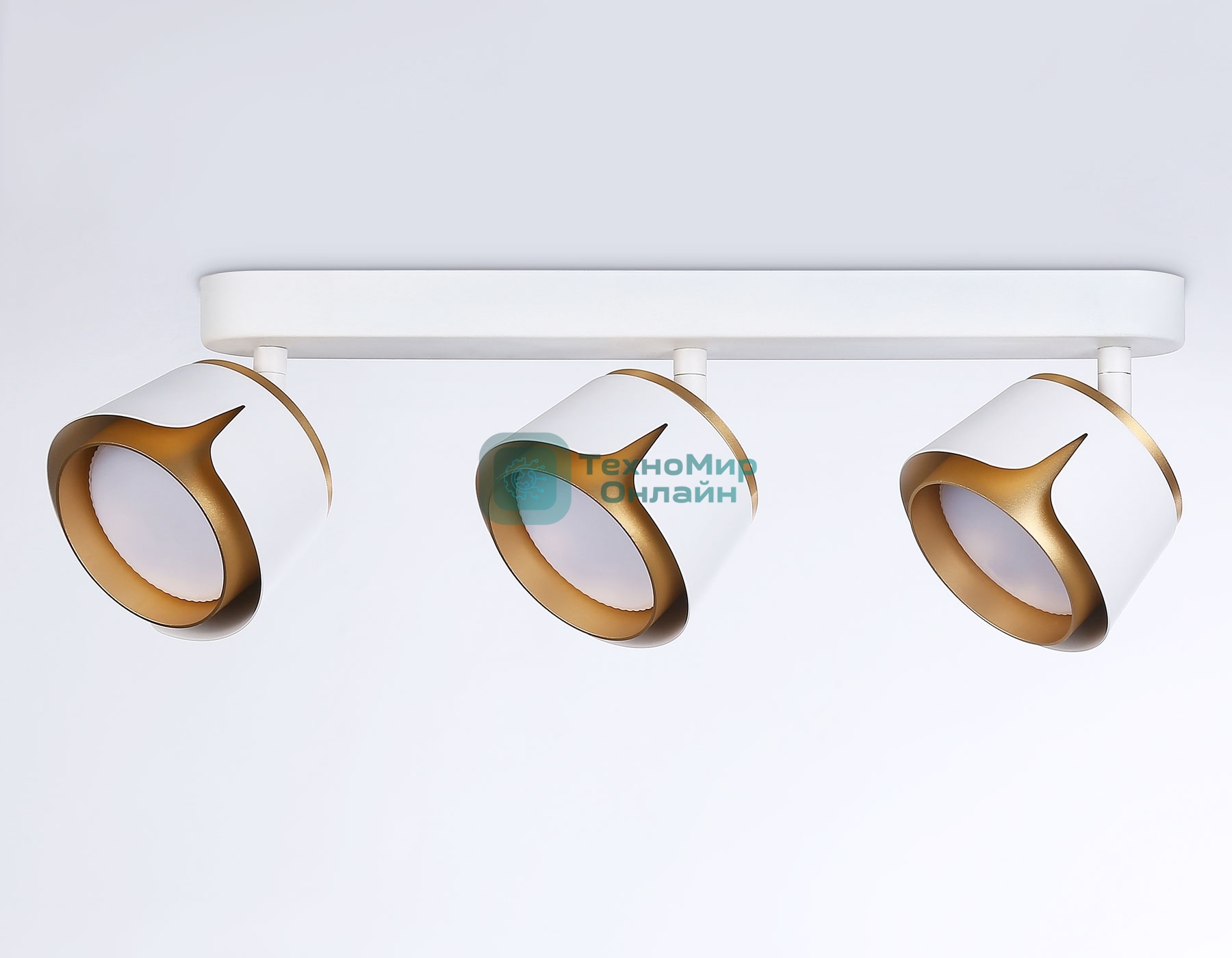 Светильник Ambrella light TN71235/3 WH/GD белый/золото GX53/3 380*100*147
