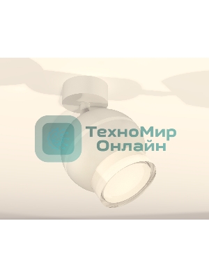 Комплект поворотного светильника Ambrella light XM1101016 SWH/FR/CL белый песок/белый матовый/прозрачный MR16 GU5.3 LED 3W 4200K (A2202,C1101,N7160)