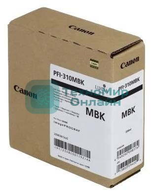 Картридж струйный Canon PFI-310 MBK 2358C001 черный матовый (330мл) для Canon TX-2000/TX-3000/TX-4000