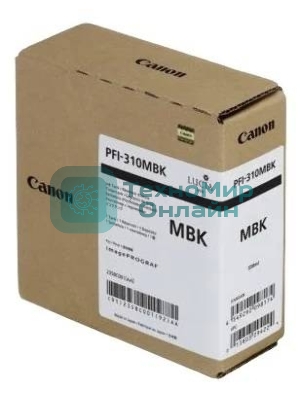 Картридж струйный Canon PFI-310 MBK 2358C001 черный матовый (330мл) для Canon TX-2000/TX-3000/TX-4000
