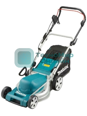 Газонокосилка Makita ELM4121 1600Вт,41см,7уровн,20\75мм,50л,14.5кг,кор,сталь,2Cut,инд заполнения,мульчирование