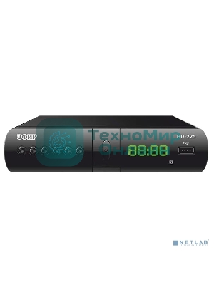 Ресивер эфирный цифровой DVB-T2/C HD HD-225 метал, дисплей DOLBY DIGITAL, Эфир