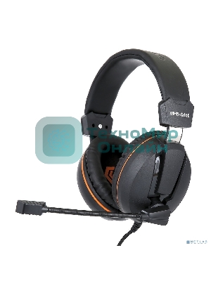Гарнитура Gembird MHS-G100 чернцый/оранжевый, проводная