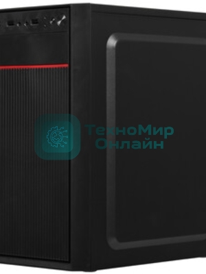 Компьютерный корпус Minitower ExeGate BAA-113-AAA400 (mATX, БП AAA400 с вент. 8см, 2*USB, аудио, черный)