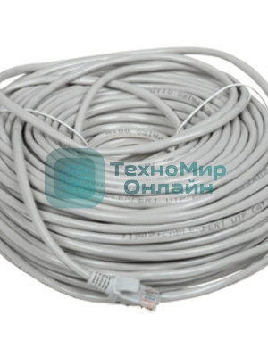 Патч-корд медный UTP Cablexpert PP10-50M cat.5e, 50м, литой, многожильный, серый