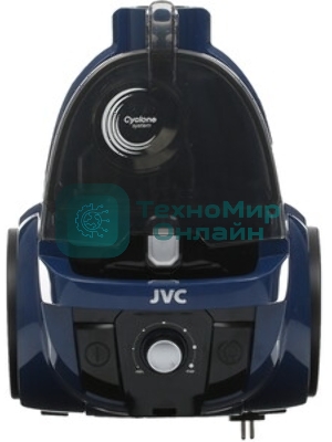Пылесос JVC JH-VC405 черный/синий, 360/2050 Вт, уборка сухая, пылесборник контейнер 2 л
