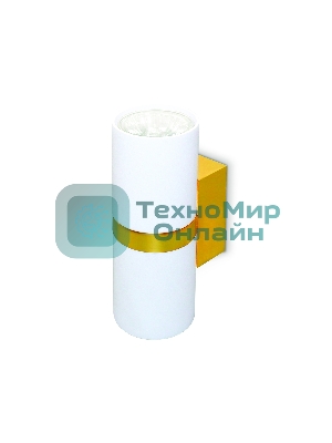 Настенный светильник FW242/2 WH/GD белый/золото GU10*2 max 12W 155*60*76