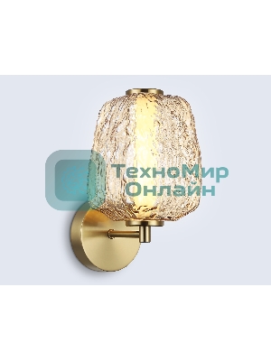 Настенный светодиодный светильник Ambrella light LH30108 SB/TI бронза/янтарь 8W 3000K 140*190*285