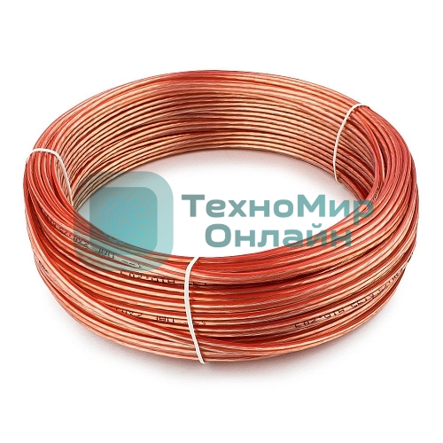 Акустический кабель Cablexpert CC-TC2x0,75-30M, прозрачный, 30 м, бухта