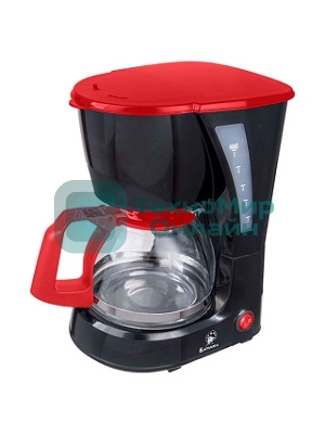 Кофеварка Василиса КВ1-600 черный с красным