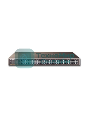 Коммутатор TP-Link SMB TL-SF1048 48-port 10/100M Switch, 48 10/100M RJ45 ports, 1U 19-inch rack-mountable steel case