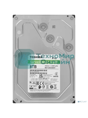 Жесткий диск Toshiba SATA-III 8TB MD10ADA800V Surveillance S300 Pro (7200rpm) 512Mb 3.5