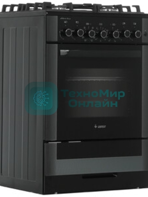 Плита комбинированная Gefest 6502-03 0029 черный, конфорок 4 газовых, духовка 55 л, 60 см x 85 см x 60 см