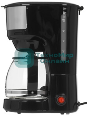 Кофеварка капельная Blackton Bt CM1117 черный, исп. кофе - молотый, 1,25 л, 750 Вт