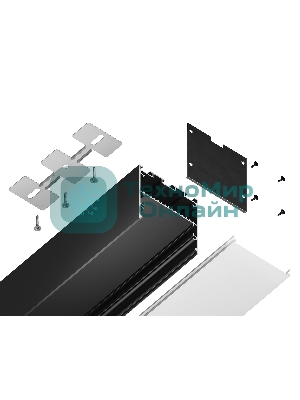 Алюминиевый профиль Ambrella light GP3100BK черный 2000*50*50