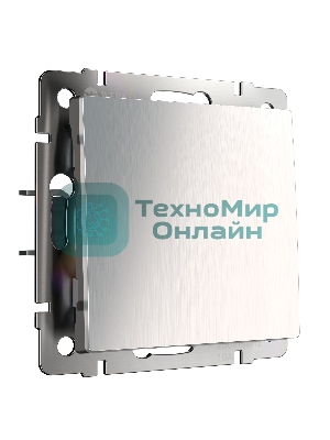 Выключатель одноклавишный (глянцевый никель)