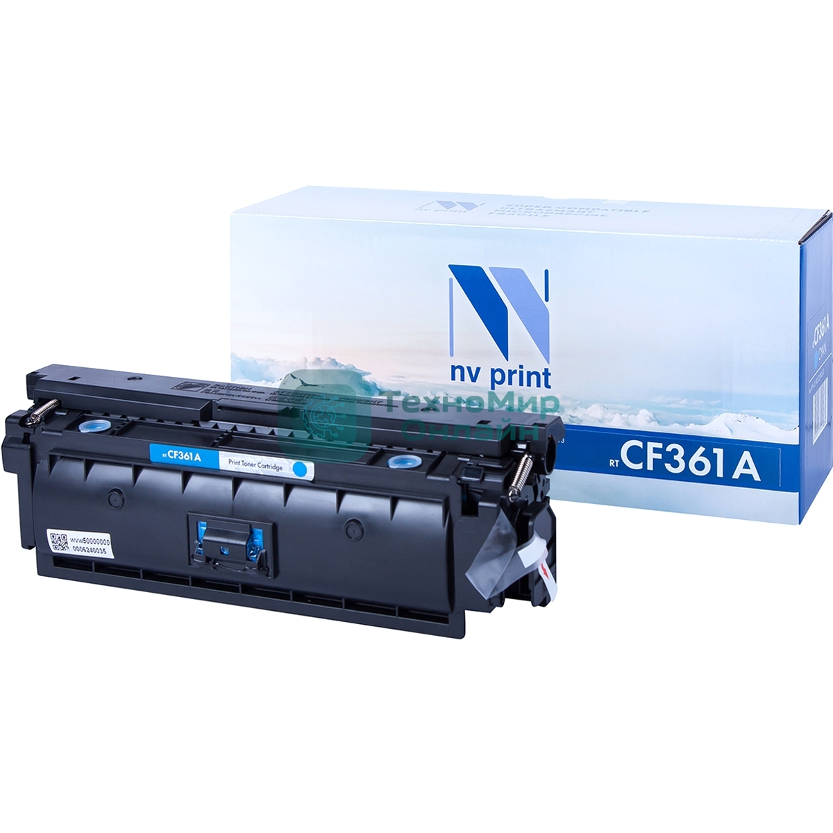 Картридж лазерный NVPrint совместимый НР CF361A Cyan для LJ Color M552/M553 (5000k)