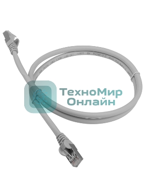 Патч-корд LANMASTER LSZH FTP cat.6a, 1.5 м, серый
