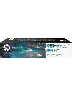 Картридж струйный HP 981Y голубой Original PageWide Crtg