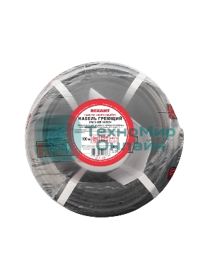 Кабель греющий саморегулирующийся Rexant экранированный SRL16-2CR (16 Вт/1 м), 100 м