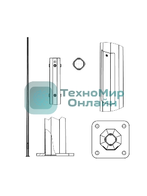 Опора ОГКл-8 верх 75 гор. цинк Пересвет В00004483