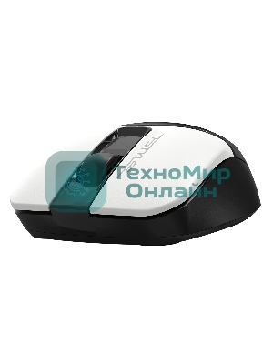 Мышь беспроводная A4Tech Fstyler FG12S белый/черный, 1200 dpi, радиоканал, USB, кнопки - 3