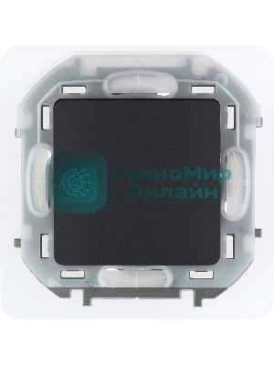 Переключатель IP44 10AX 250 В антрацит