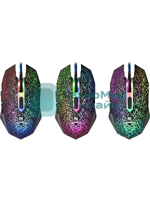 Комплект клавиатура+мышь Defender Target MKP-350 проводной, USB, 3200 DPI, чёрный/красный