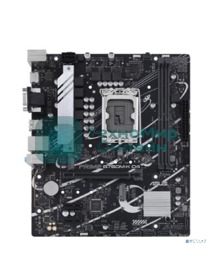 Материнская плата ASUS PRIME B760M-K D4, LGA 1700, Intel B760, 2xDDR4, 4xSATA, 2xM.2, 1xPCIe 4.0 x16, 2xPCIe x1, 1xHDMI, 1xVGA, 1x 2.5Gb LAN, 2xUSB-A 3.2 Gen 1, 2xUSB-A 2.0, 3x3.5 мм, 7.1, mATX