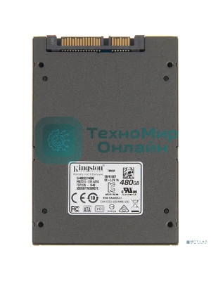 Накопитель SSD Kingston A400, 480Gb, SATA III, 2.5