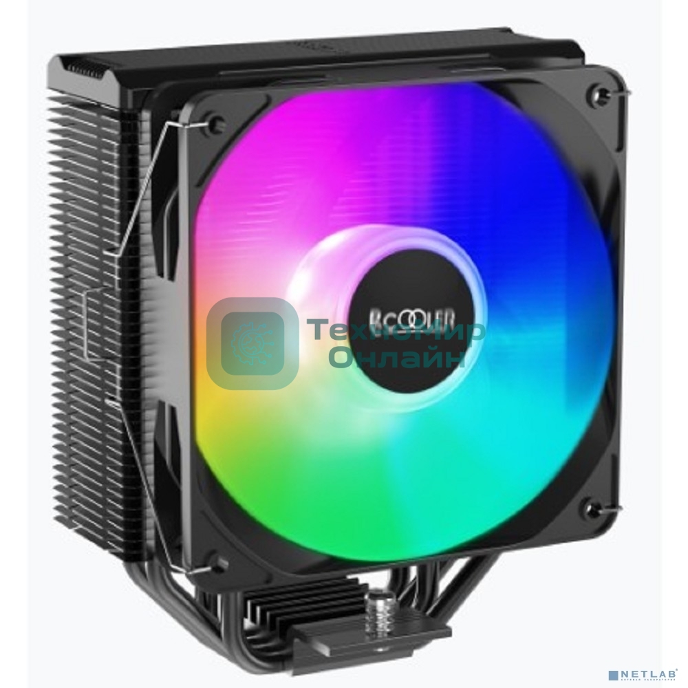 Кулер PCCooler Paladin EX400S черный 120мм алюминий+медь 1800rpm 28.6db 4-pin 180W 157мм
