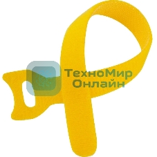 Хомут-липучка 125мм, 20 шт., желтый