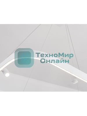 Подвесной светодиодный светильник Ambrella light FL5802/1+4 WH белый 50W 3000K/4200K/6400K 600*600*1200 (без ПДУ)