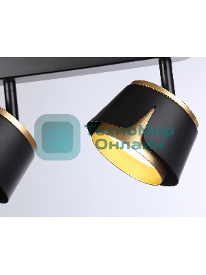 Светильник Ambrella light TN71237/3 BK/GD черный/золото GX53/3 380*100*147