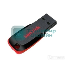 Флешка USB Sandisk CZ50 Cruzer Blade (SDCZ50-032G-B35), 32Gb, USB 2.0, R/W 15/4, черный/красный