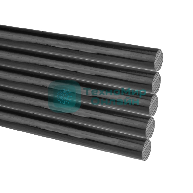 Клеевые стержни Rexant, Ø11 мм, 270 мм, черные, 1кг., пакет