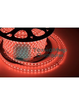 Лента светодиодная Neon-night 220 В, 10х7 мм, IP67, SMD 2835, 60 LED/m, цвет свечения красный, бухта 100 м