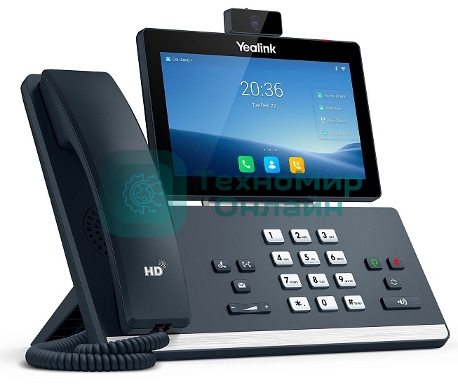 Телефон YEALINK SIP-T58W with camera, видеотерминал, Android, WiFi, Bluetooth, GigE, CAM50, без БП, шт