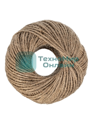 Шпагат джутовый Сибртех 1,5 мм, L 100 м, 2-ниточный,