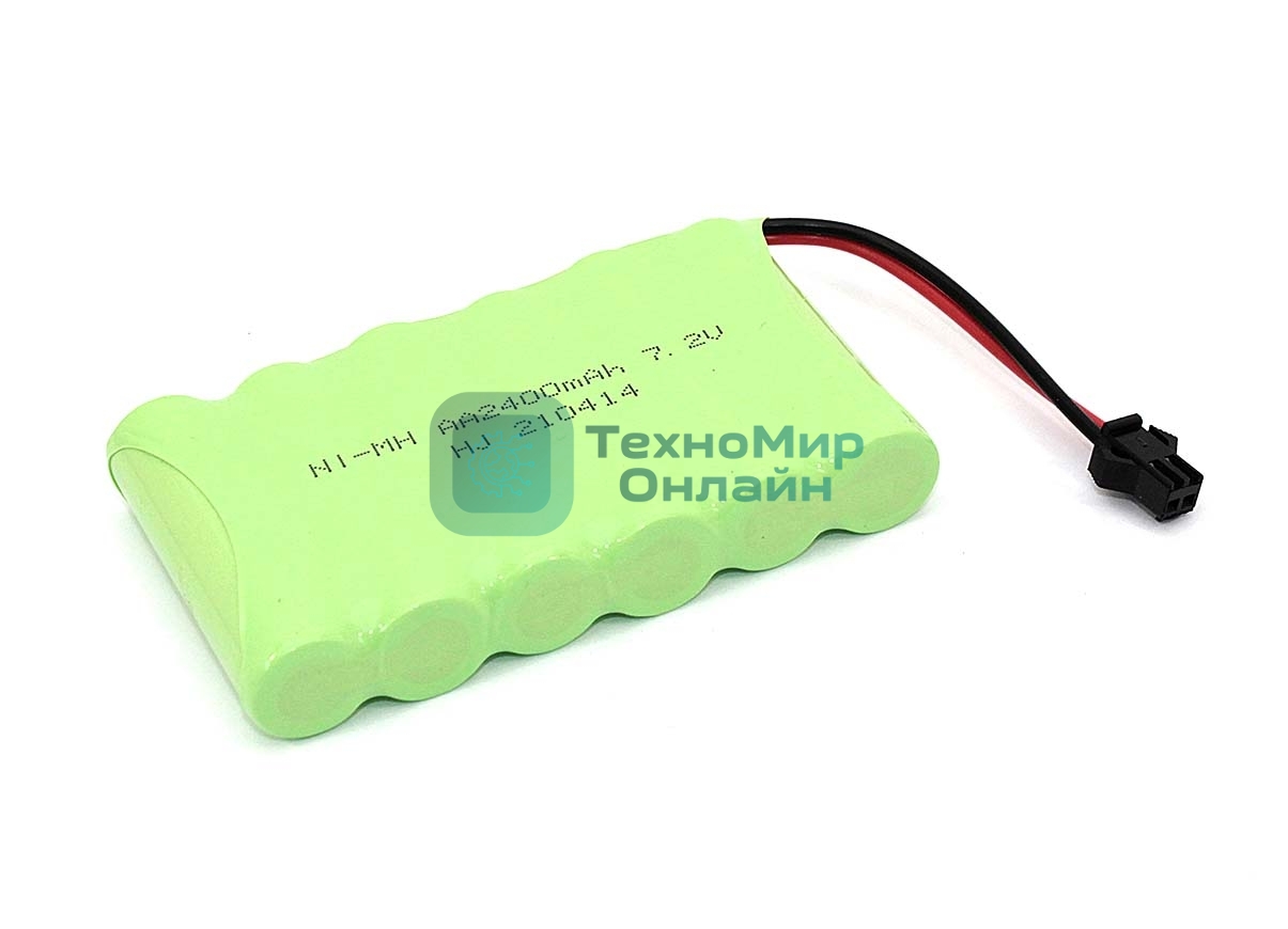 Аккумулятор Ni-Mh 7.2V 2400 mAh AA Flatpack разъем SM
