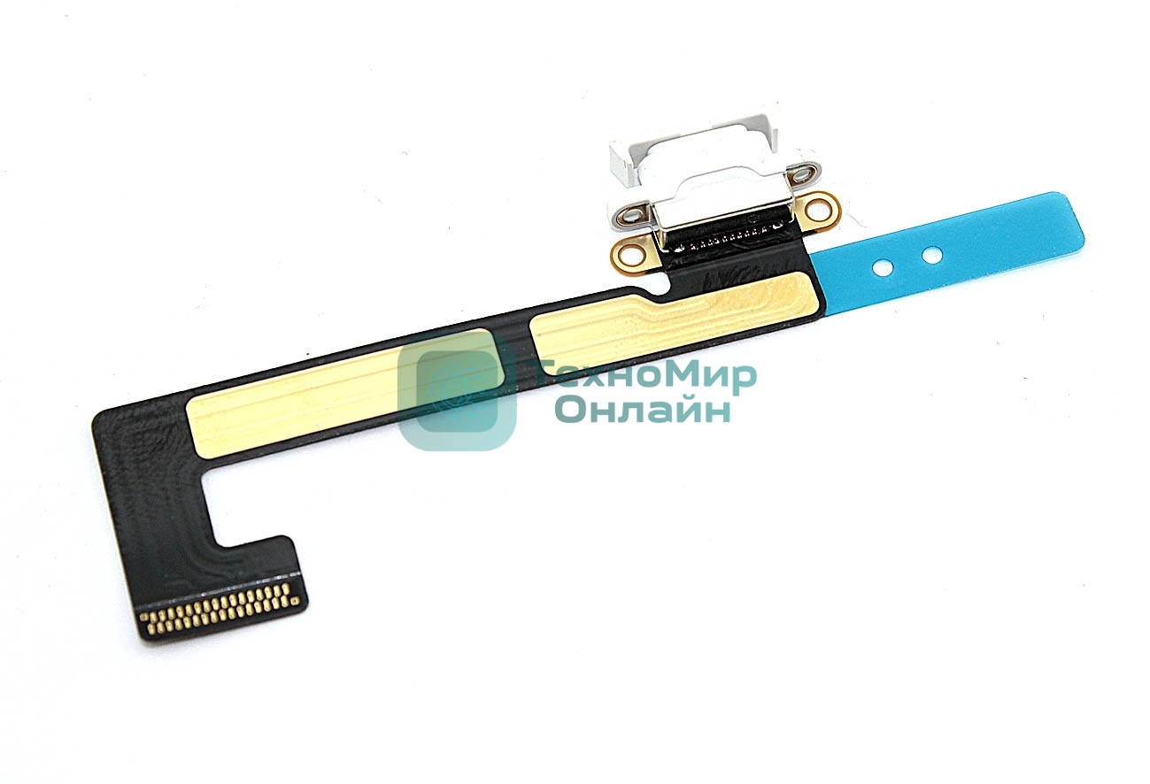 Шлейф c разъемом зарядки для Apple iPad Mini 2, Mini 3 белый