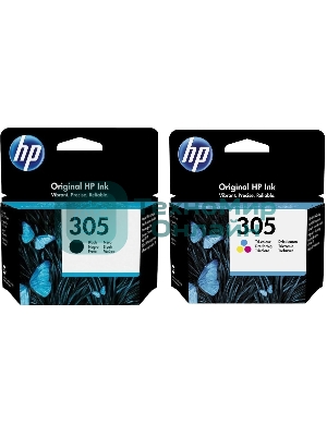 Картридж HP 305 струйный, набор черный и цветной (120/100 стр)