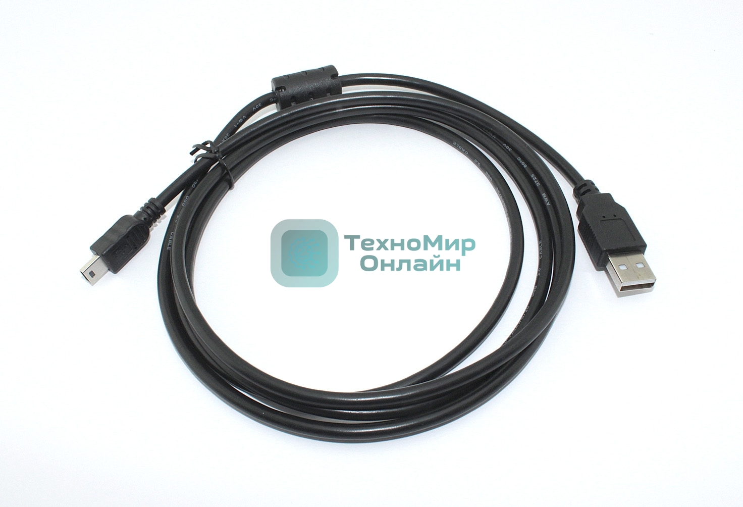 Кабель для зарядки Mini USB-B(m)-USB-A(m), 1.8m черный