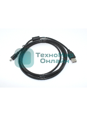 Кабель для зарядки Mini USB-B(m)-USB-A(m), 1.8m черный