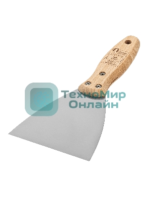 Шпательная лопатка Matrix из нержавеющей стали, 100 мм, буковая рукоятка, EFP