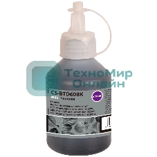 Чернила Cactus CS-BTD60BK черный 108мл для Brother HL-T4000DW, DCP-T510W, DCP-T710W, MFC-T810W, MFC-T910DW, MFC-T4500DW, DCP-T420W, DCP-T520W, DCP-T720DW, DCP-T820DW, MFC-T920DW