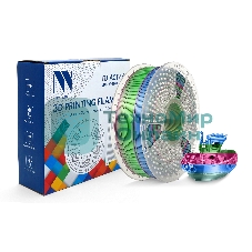 Филамент NVPrint Silk PLA+ Rainbow 06 для 3D печати диаметр 1.75мм длина 330 метров масса 1 кг